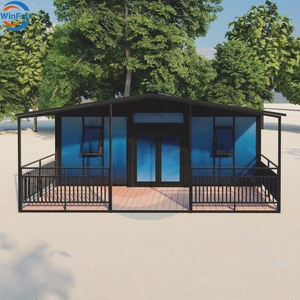Winfair 40ft Sang Trọng Một Khung Modular Nhà 4 Phòng Ngủ Prefab Đúc Sẵn Biệt Thự Hiện Đại Container Nhà Ba Lan Với Phòng Tắm - Product Image 2