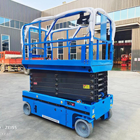 Plataformas elevadoras de 4-12 m, andamios eléctricos autopropulsados totalmente automáticos, elevador de tijera autopropulsado a batería para puertos de carga
