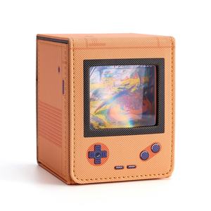 Étui pour jeu de cartes adapté à 120 cartes à simple enveloppe, boîte de rangement magnétique en PU avec 2 diviseurs pour TCG/PTCG - Product Image 1