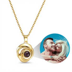 [Rame] collana <span class=keywords><strong>di</strong></span> proiezione <span class=keywords><strong>di</strong></span> fiori rosa con foto personalizzata all'interno <span class=keywords><strong>di</strong></span> gioielli con ciondolo <span class=keywords><strong>di</strong></span> tipo Harry nascosti personalizzati - Product Image 1