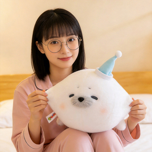 หมอนตุ๊กตาแมวน้ำน่ารัก นุ่มมาก ของเล่นสัตว์ทะเล หมอนกอด ของขวัญวันเกิด ขายส่งขายปลีก - Product Image 4
