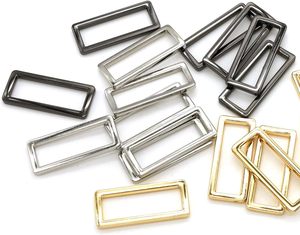 Pieces Rectangle Rings Buckle Metal Rectangular Buckle Loop Square <b>Strap</b> <b>Webbing</b> Belt Rings - Product Image 5