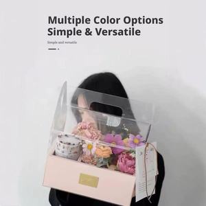 Caja de Regalo Transparente, Impermeable y Reciclable de Cartón para Pasteles y Flores, con Recubrimiento UV - Product Image 3