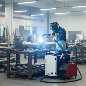 Nouvelle machine de soudage laser à fibre portative MINGZU 3000W, refroidie par eau, facile à utiliser, 5 en 1, pour le métal, intégrée et portative - Product Image 1