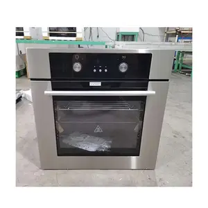 Horno giratorio eléctrico integrado de 80L, armario de cocina grande para horno de pizza, aparatos de cocina para pasteles, horneado casero integrado