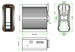Commutateur POE industriel ONV Commutateur central industriel <span class=keywords><strong>DIN</strong></span> <span class=keywords><strong>RAIL</strong></span> géré IPS36168PFM 16 ports - Product Image 6