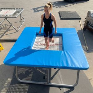 <span class=keywords><strong>Trampoline</strong></span> de gymnastique XH LWH 295 X 183 X 42 cm, filet en nylon, ressorts robustes en PVC, <span class=keywords><strong>trampoline</strong></span> d'intérieur pour sauts et vol - Product Image 4