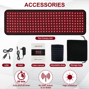 Gerylove परिसंचरण में सुधार लाल अवरक्त प्रकाश चिकित्सा उपकरणों आराम पेशी और सूजन के लिए पहनने योग्य कमर बेल्ट - Product Image 6
