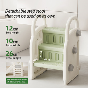 Centre <span class=keywords><strong>d</strong></span>'activités intérieur pour bébé en HDPE, best-seller, multifonctionnel, avec toboggan, balançoire, structure <span class=keywords><strong>d</strong></span>'escalade et rangement, ensemble de jeu extensible N Plus One - Product Image 3