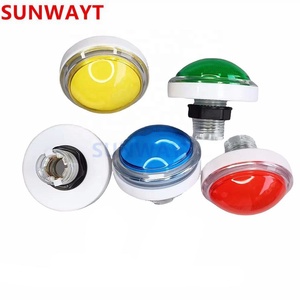 100mm大型丸型押しボタンLED照明付きマイクロスイッチ付きDIYアーケードゲーム機部品5/12V大型ドームライトスイッチ - Product Image 4