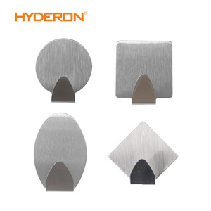 Hyderon Stainless Steel Wall <b>Hooks</b> Multi Functional Storage For Bathroom Coat Toilet Self <b>Adhesive</b> <b>Hook</b> - Product Image 3
