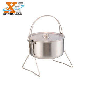 Özelleştirilebilir kamp tencere tencere mutfak paslanmaz çelik tencere - Product Image 6