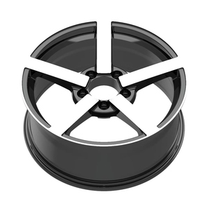 ล้ออัลลอยด์ฟอร์จสีเงินแบบห้าก้าน ขนาดใหม่ 17x8.5 5x114.3 20 มม. สำหรับรถยนต์นั่งส่วนบุคคล Audi Mercedes- สำหรับใช้งานทั่วไป - Product Image 3
