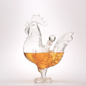 Decantador de Vidrio Personalizado de 500/1000 ml con Diseño de Gallo del Zodiaco, Decantador de Vidrio de Borosilicato Alto, Grueso y Hueco - Product Image 2
