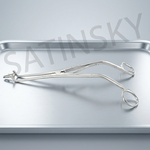 Espéculo Endocervical de Acero Inoxidable para Obstetricia y Ginecología con Asas de Anillo, Punta Estrecha Manual SATINSKY - Product Image 4