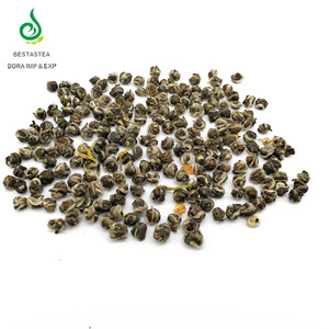 Té Verde de <span class=keywords><strong>Jazmín</strong></span> Dragon Pearl Orgánico Certificado por la UE y USDA, Grado AAA, con Sabor Floral Dulce y Natural, Alivia el Estrés, para Venta al por Mayor - Product Image 2
