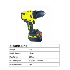 Bộ Dụng Cụ Điện Tùy Chỉnh Cờ Lê Khoan Điện Không Dây 2600MAh Máy Mài Góc Máy Khoan Búa Điện Máy Khoan Điện - Product Image 4