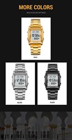 Montre de prière musulmane personnalisable avec indication de la Qibla et rappel de l'heure pour femmes et hommes