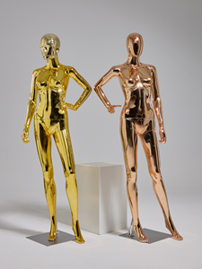 Maniquíes Abstractos Blancos Brillantes para Exhibición <span class=keywords><strong>de</strong></span> <span class=keywords><strong>Ropa</strong></span> y Comercio Minorista, Set Masculino y Femenino para Exhibición <span class=keywords><strong>de</strong></span> <span class=keywords><strong>Ropa</strong></span> en Tiendas - Product Image 5