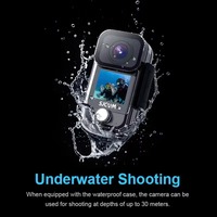 Caméra d'action SJCAM C300 avec support pour casque, anti-vibrations, étanche, enregistreur de vlog