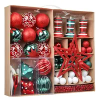 EAGLEGIFTSカスタムハンガー手描きの豪華な印刷された新しいクリスマス製品の装飾品木の装飾のためのプラスチックボール