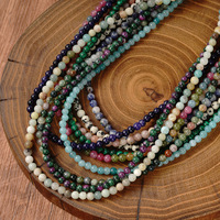 Collier ras de cou minimaliste en pierre précieuse ronde de 4 mm, collier en pierres naturelles fait à la main, collier à perles, cadeau d'amitié tendance