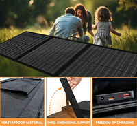 AIsmartlink Sac solaire pliable portable 100W d'origine, chargeur solaire extérieur, batterie externe, alimentation de stockage d'énergie