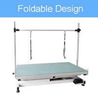 Table de toilettage électrique réglable professionnelle Portable pour grands chats chiens ciseaux en acier inoxydable pliable propre vente à domicile