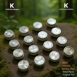 Bouton d'ascenseur KONE KDS220 KDS330 en acier inoxydable, métal, plastique, pièce d'origine - Product Image 3
