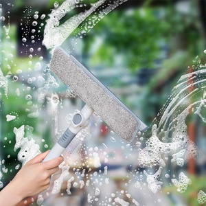 Vente en gros E042 Outils de nettoyage domestique Raclettes à vitres Nettoyeur de vitres de voiture Grattoir télescopique rotatif - Product Image 3