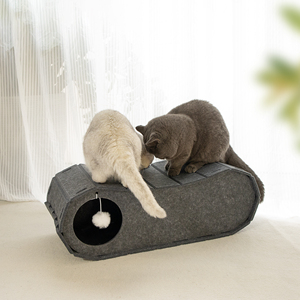 Personalizzabile pieghevole feltro grande gatto graffio per interni per animali domestici letto di casa del gatto con palla giocattolo nuovi mobili da salotto per animali domestici - Product Image 5