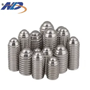 NLD SS304 Grade 12.9 M3 M4 M5 M6 M8 Hex Socket Spring Ball Plunger Point Grub Bolt Set Screws