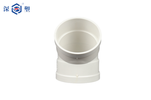 Groothandel SHEN SU Witte PVC Afvoer 45-Graden Bochtfittingen ISO Standaard Ondergrondse UV-Bestendig 50-200 Fabrieksdirect - Product Image 3