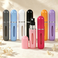 Flacon de parfum de voyage 5 ml à remplissage par le bas, mini vaporisateur en plastique, huile parfumée de poche, emballage personnalisé