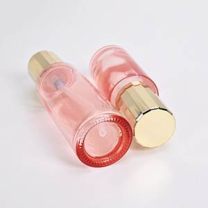 ขวดน้ำไฮดราเอสเซนส์สีชมพูขนาด100มล. ผลิตภัณฑ์ดูแลผิวขวดแก้วทรงตรงแบบอิมัลชันปั๊มแรงดันขวดครีมปิดผนึกขวดปั๊มสเปรย์ - Product Image 5