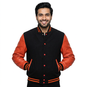 Unisex High Quality Wool Varsity <b>Jacket</b> <b>Light</b> Breathable American Chenille Techniques Custom CollegeBaseballjacket for <b>men</b> - Product Image 1