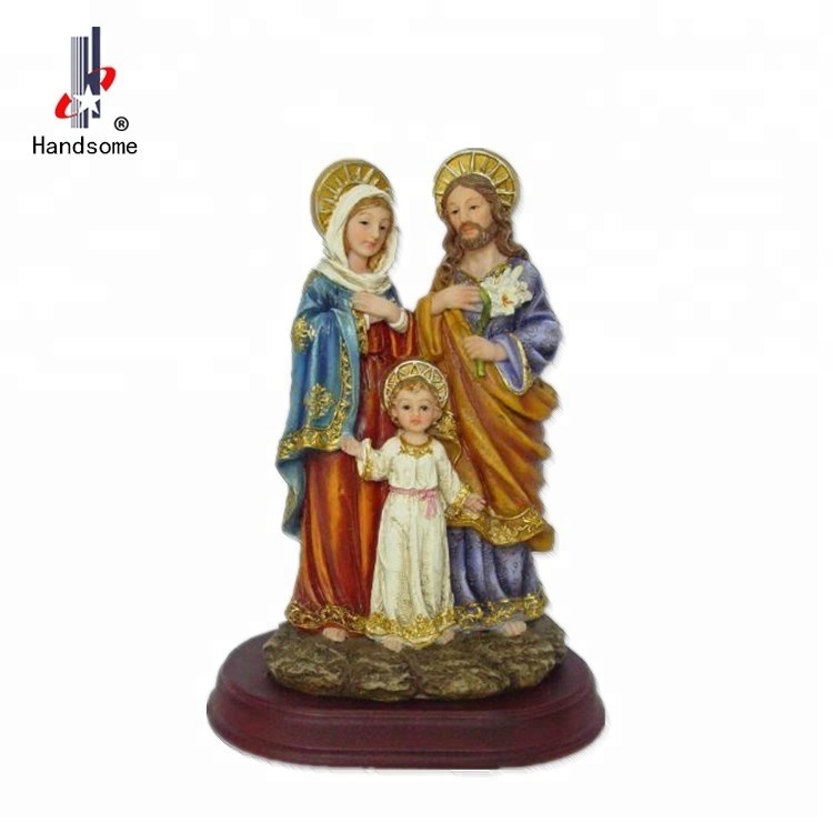 8.5 Pouces Haute Qualité Ange Gardien Résine Religieuse Sainte Famille Artisanat