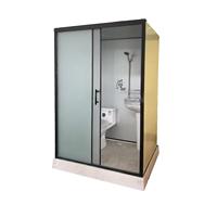 Kit d'unités de salle de bain portables tout-en-un pour l'intérieur et l'extérieur Salle de bain douche et toilette combinées