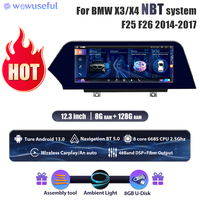 Reproductor Android 12,3 para coche de 13,0 pulgadas para BMW X3 X4 Cic Nbt Evo System F25 F26 2010-2018 años Dsp SISTEMA DE Radio estéreo navegación
