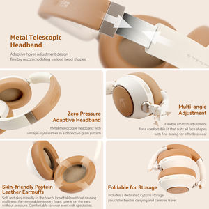 Casque sans fil <span class=keywords><strong>Bluetooth</strong></span> 5.4 avec réduction de bruit, micro, écouteurs supra-auriculaires, stéréo, pour le sport, les jeux, compatible avec Apple, smartphone, <span class=keywords><strong>PC</strong></span> - Product Image 4