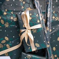 Papier d'emballage pour chocolat de Noël imprimé coloré de style japonais Huadefeng, imperméable, revêtement PVC, simple face, pâte à papier offset