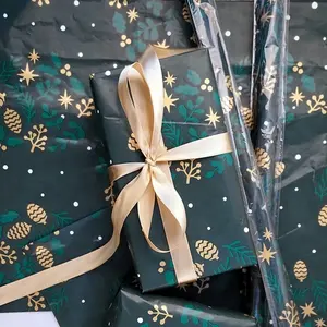 Huadefeng和風カラフルプリントクリスマスチョコレート包装紙