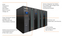 Micro centre de données pour l'informatique de pointe - Rack de serveur intégré 19 pouces avec système de refroidissement pour nœud GPU IA