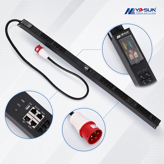 Multi Outlet Metered Rack Mount PDU Type G Smart PDU Singapore for Data Centre Network Switch Server Power Supply
