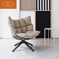 Mode Licht Luxus Designer Möbel Wohnzimmer Lounge Stuhl fauler Stuhl Sitzsack Sofas Chaise Lounge Stoff Sofa Stuhl
