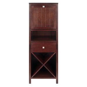 DB Brooke Walnut Armoire à gelée à 4 sections pour le stockage du vin dans les meubles de salle à manger - Product Image 3
