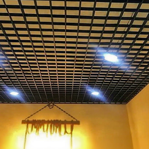 Panel de Rejilla para Techo con Acabado de Madera, Inserto Decorativo para Techo Suspendido, para Oficinas, Hoteles y Vestíbulos - Product Image 4