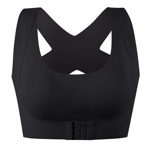 Women Wireless Bra Posture Corrector Front Closure Bras Shockproof Sports Support Fitness Vest Underwear <strong>Cross</strong> Back <strong>Tops</strong> - Product Image 1