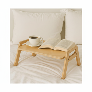 Plateau de lit en bois rustique |   Qualité artisanale faite à la main |   Offres en gros d'usine - Product Image 1