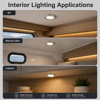 Vis cachée 12V lumière LED bateau marin LED plafond dôme lumière voiture Auto lumière intérieure rondelle lumière pour RV camping-car camping-car